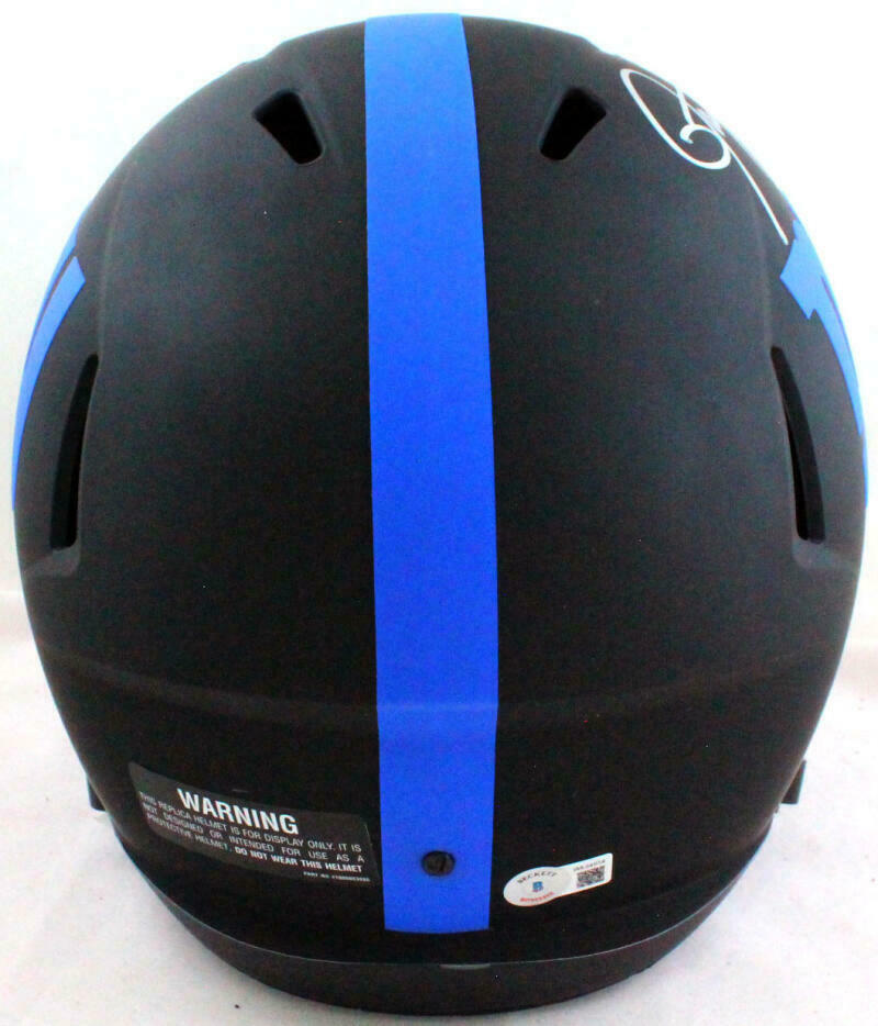 Lawrence Taylor New York Giants Signed NY Giants Full-sized Eclipse Helmet with HOF *Silver (BAS COA)