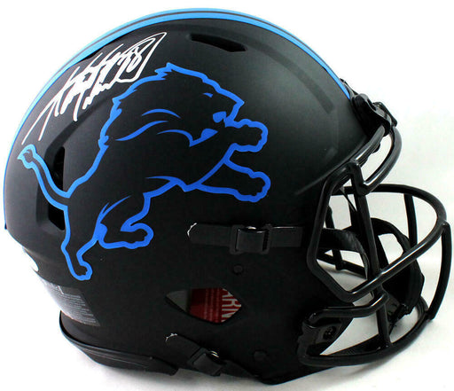 Adrian Peterson Detroit Lions Signed F/S Eclipse Speed Authentic Helmet (BAS COA), , 