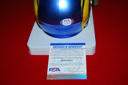 TYLER HIGBEE Los Angeles Rams signed speed mini helmet PSA/DNA COA 2