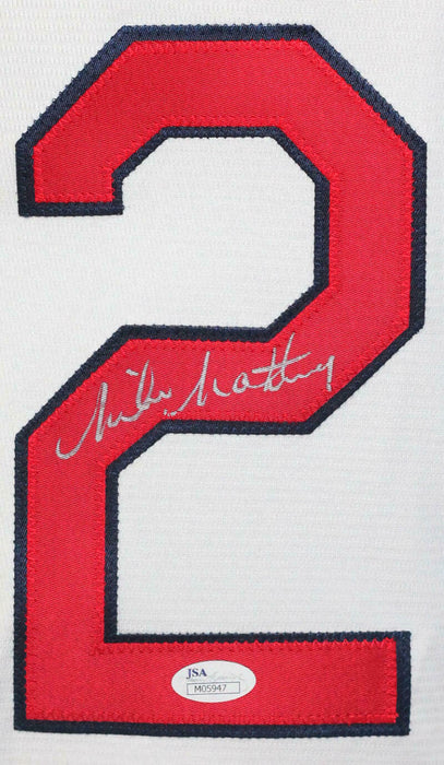 Mike Matheny St. Louis Cardinals Signed White Majestic Jersey (JSA COA)