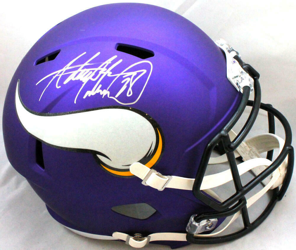 Adrian Peterson Minnesota Vikings Signed F/S Speed Helmet (BAS COA), , 