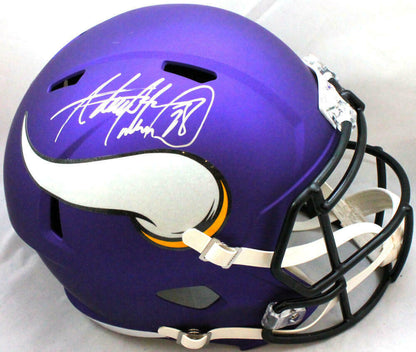 Adrian Peterson Minnesota Vikings Signed F/S Speed Helmet (BAS COA), , 