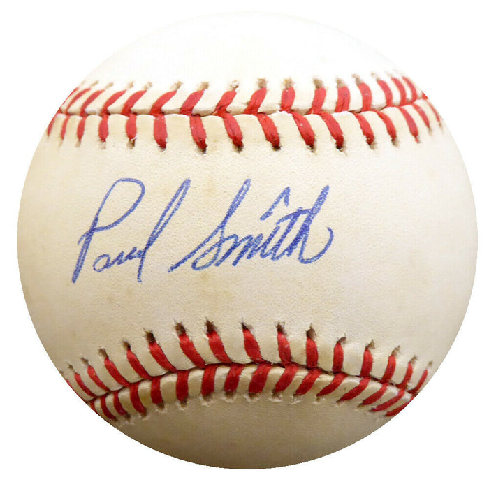 Paul Smith Pittsburgh Pirates Signed NL Baseball Pirates, Cubs F27569 (BAS COA)