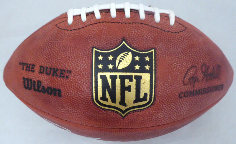 DESHAUN WATSON & DEANDRE HOPKINS HOUSTON TEXANS AUTOGRAPHED NFL FOOTBALL TEXANS #143298 (BAS COA)