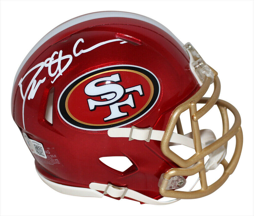 Deion Sanders San Francisco 49ers Signed Flash Mini Helmet (BAS COA)