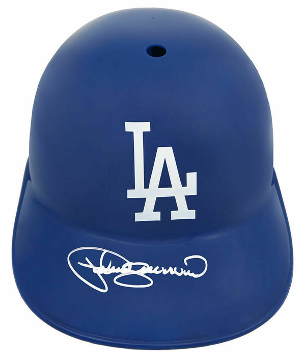 Pedro Guerrero Los Angeles Dodgers Signed Rep Souvenir Batting Helmet (SCHWARTZ)