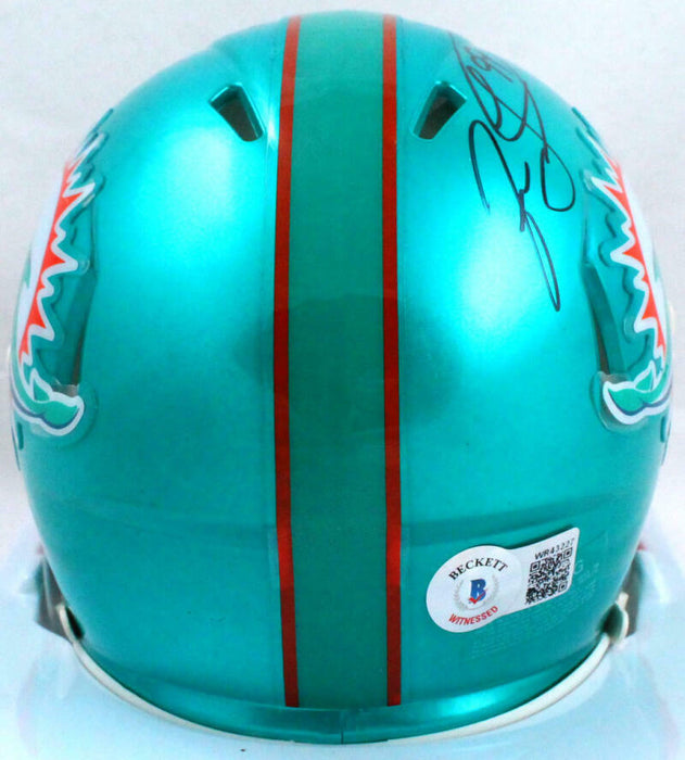 Jason Taylor Miami Dolphins Signed Flash Speed Mini Helmet (BAS COA)