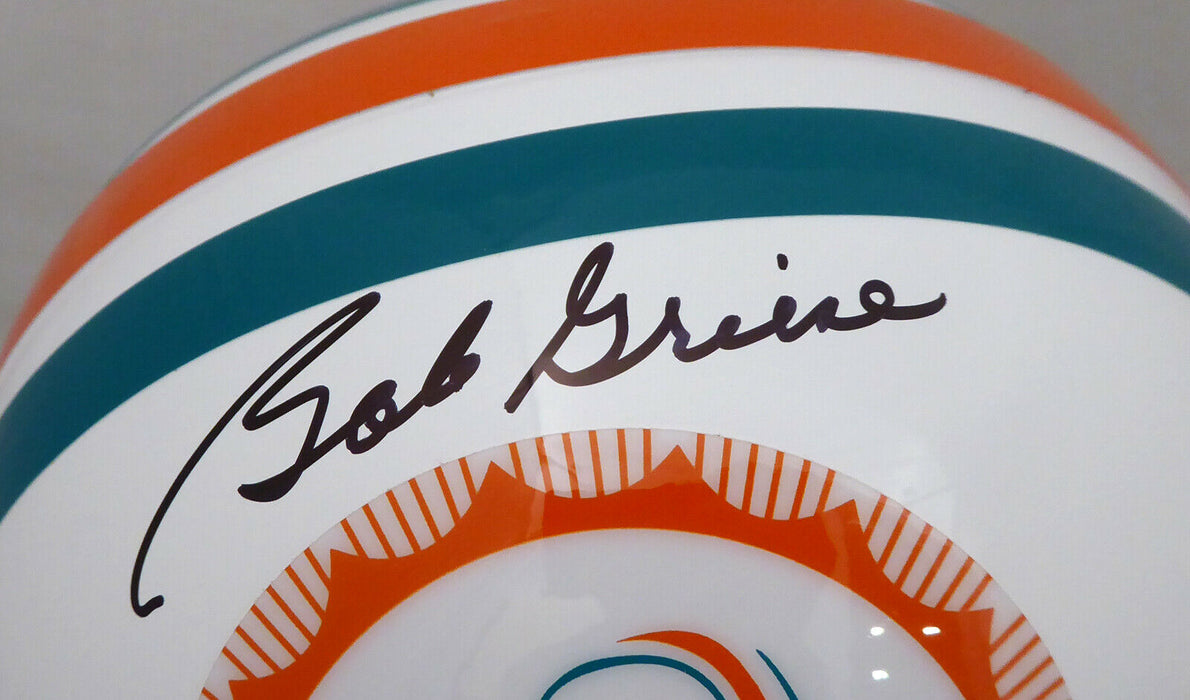 Bob Griese Miami Dolphins Signed Dolphins Full-sized Replica Helmet (BAS COA)