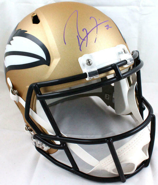 Ray Lewis Signed Helmet F S Flat White Speed Beckett W Auth