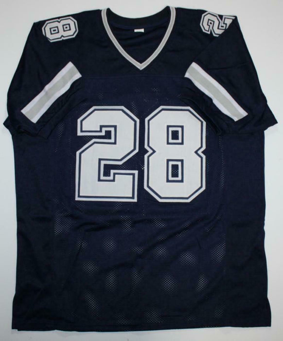 Darren Woodson Autographed Dallas Cowboys Blue Dbl Stitch Pro Style Jersey *8- (JSA COA)