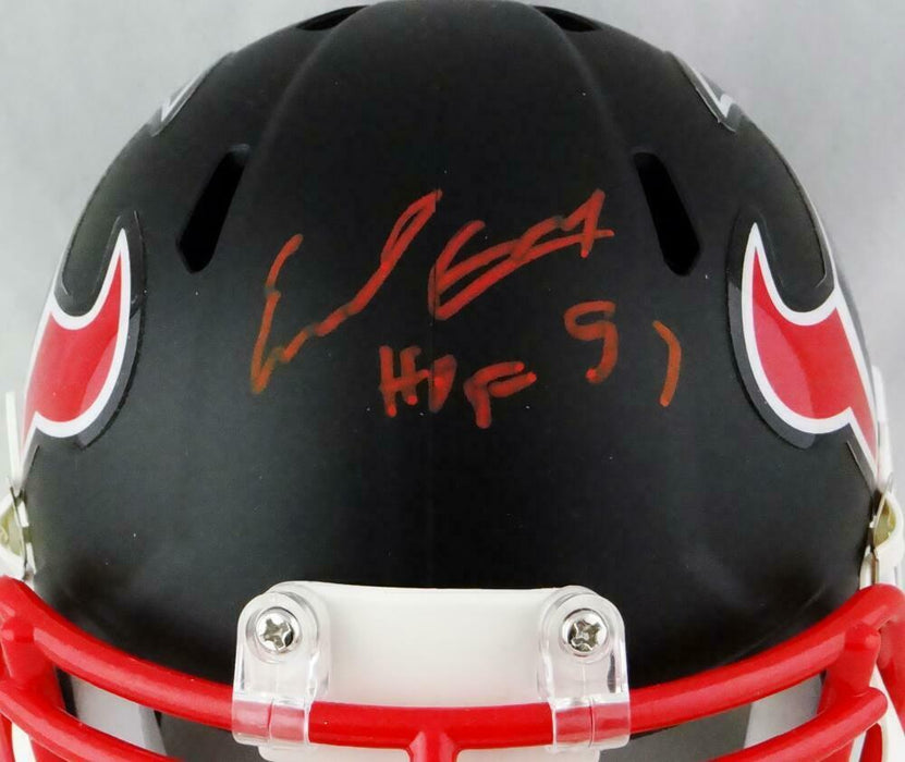 Earl Campbell Houston Texans Signed Flat Black Mini Helmet w/ HOF (JSA COA)