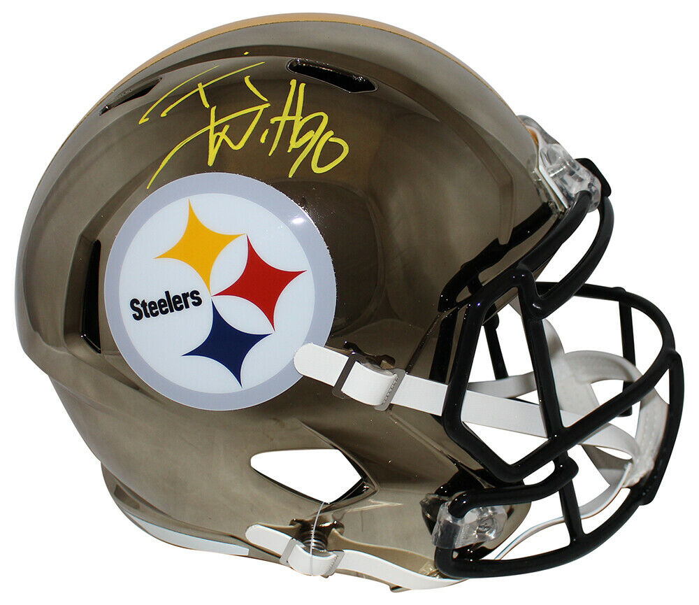 TJ Watt Pittsburgh Steelers Signed Eclipse Mini Helmet 1 (BAS COA) —  Ultimate Autographs