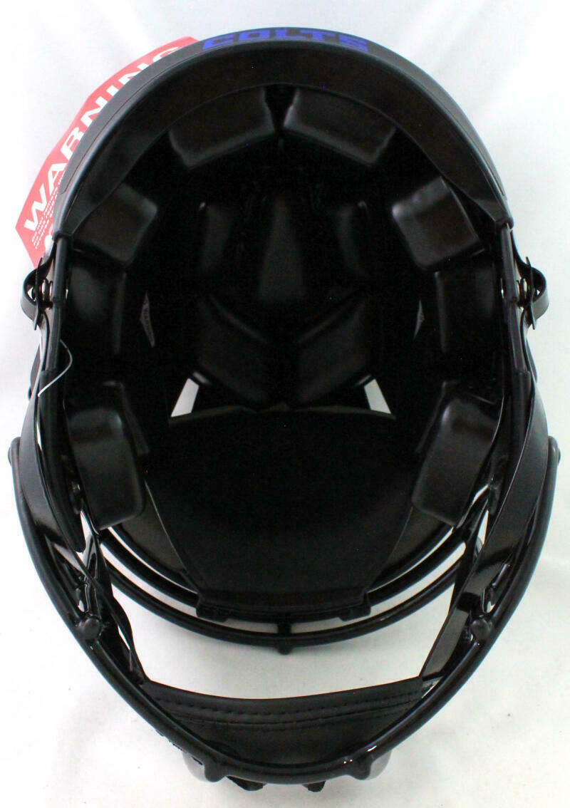 Marshall Faulk Indianapolis Colts Signed Authentic Eclipse F/S Helmet w/ HOF (BAS COA)