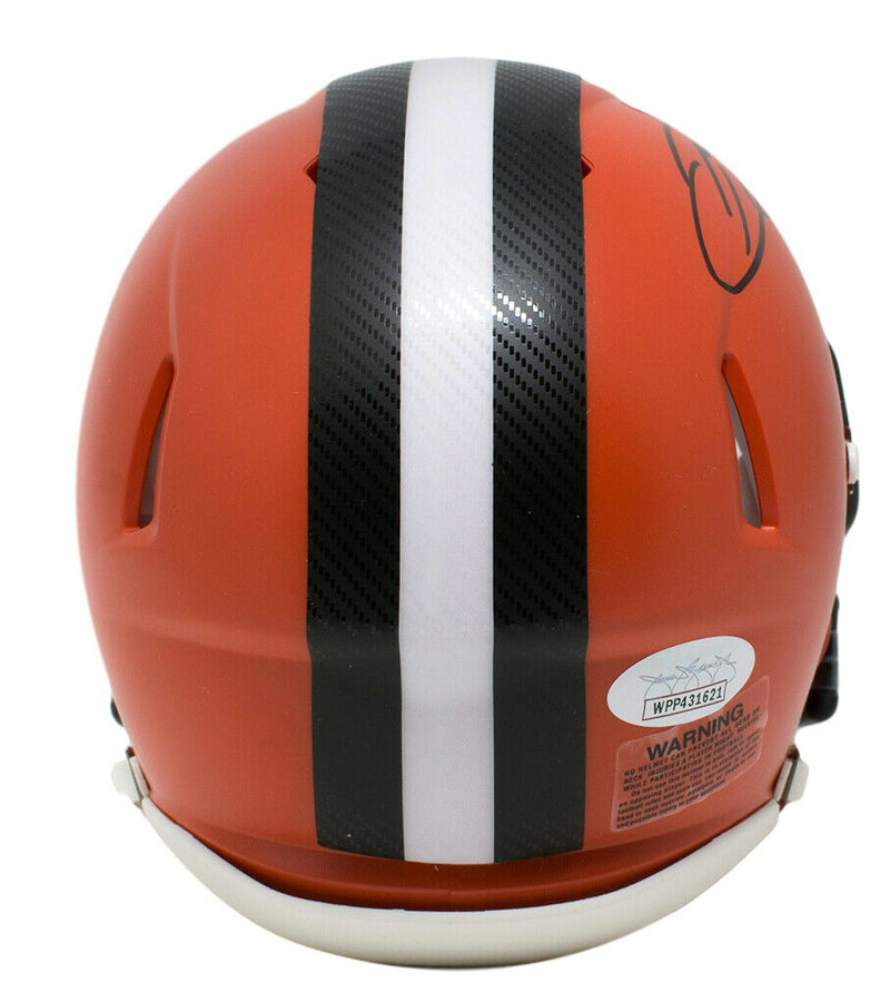 Odell Beckham Jr Cleveland Browns Signed Mini Helmet (JSA COA)