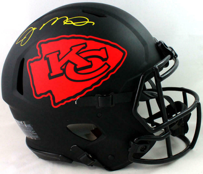 Joe Montana Kansas City Chiefs Signed Chiefs Full-sized Eclipse Authentic Helmet *Yellow (BAS COA)