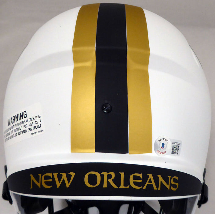 Alvin Kamara New Orleans Saints Signed Saints Lunar Eclipse Full-sized Helmet with ROY QR 193490 (BAS COA)
