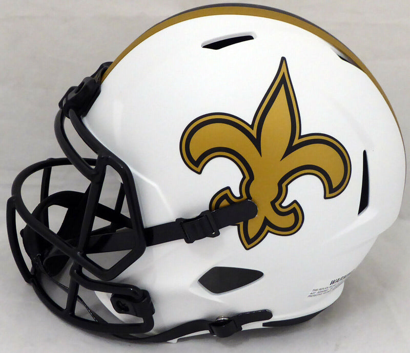 Alvin Kamara New Orleans Saints Signed Saints Lunar Eclipse Full-sized Helmet with ROY QR 193490 (BAS COA)