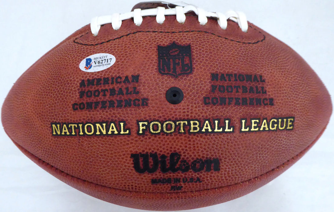 Rod Smith Denver Broncos Autographed Signed Wilson NFL Leather Football Broncos V62717 (BAS COA)