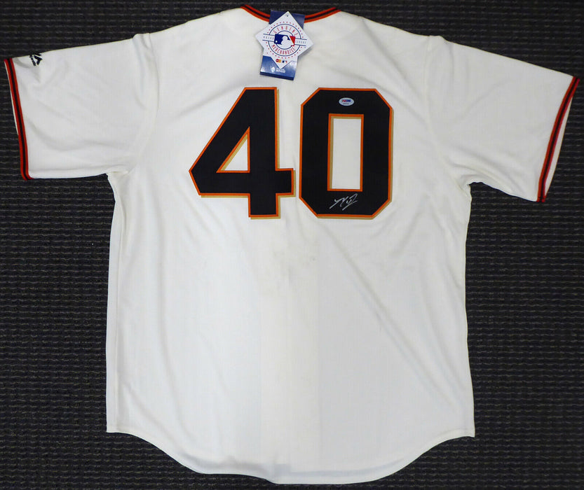 Giants Madison Bumgarner Autographed Majestic Jersey (Stain) PSA/DNA AB49759