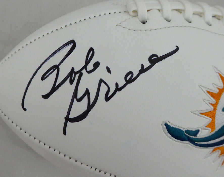 Bob Griese Miami Dolphins Signed White Logo Football (BAS COA)