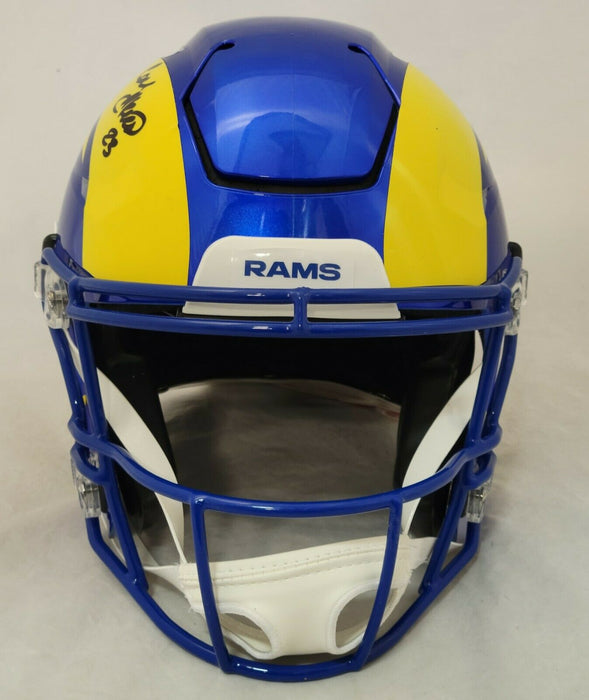 Cam Akers Los Angeles Rams Signed F/S Speed Flex Authentic Helmet BAS COA (St. Louis)