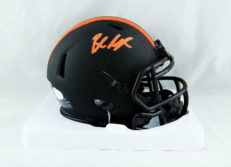 Baker Mayfield Cleveland Browns Signed Eclipse Mini Helmet (BAS COA)