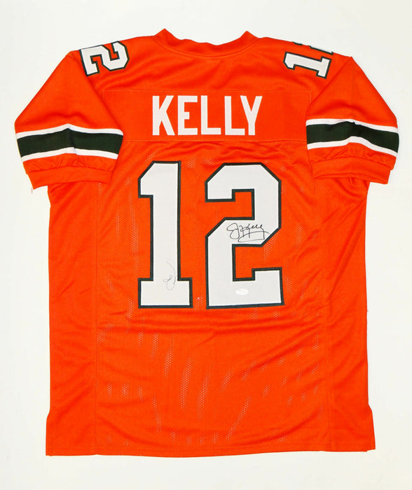 Jim Kelly Autographed Orange College Style Jersey (JSA COA)