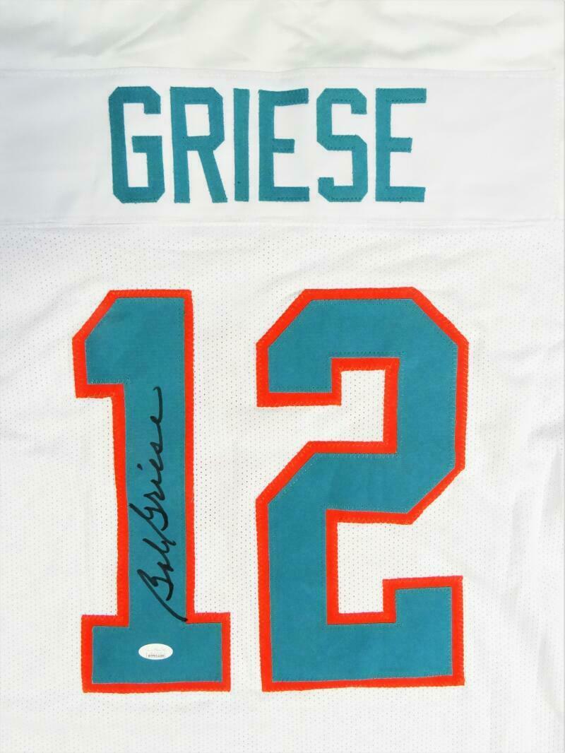 Bob Griese Miami Dolphins Signed White Pro Style Jersey (JSA COA)