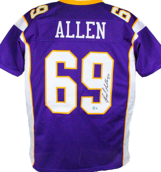 Jared Allen Minnesota Vikings Autographed Purple Pro Style Jersey