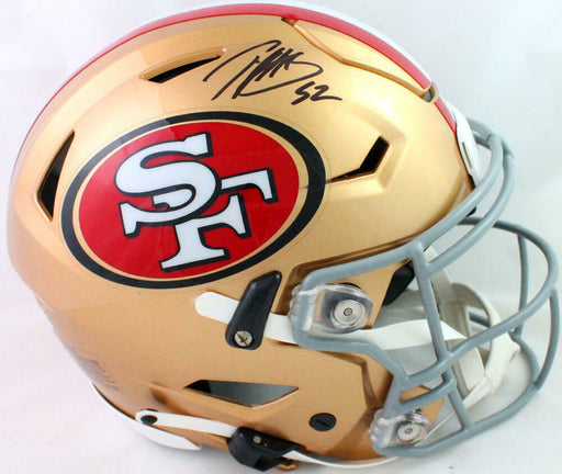 George Kittle Autographed 49ers Eclipse Replica Full-Size Football Helmet -  BAS COA