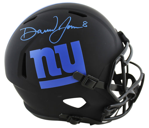 Michael Strahan New York Giants Signed NY Giants Full-sized ProLine Helmet  with 5 Insc (JSA COA)