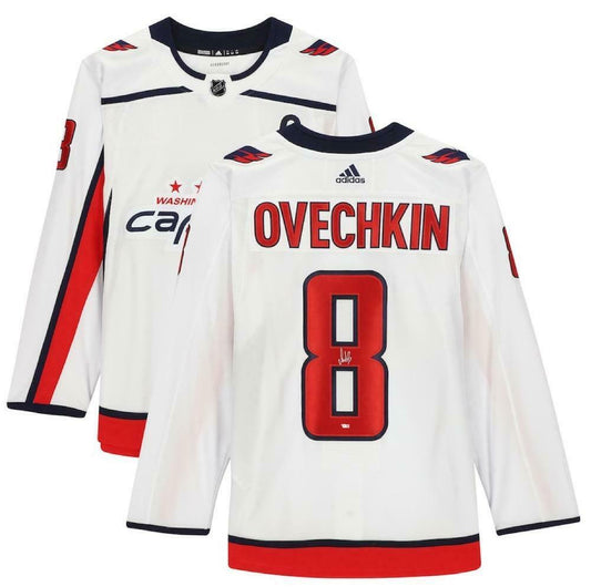 Alex Ovechkin Washington Capitals Signed Authentic White Adidas Jersey (FAN COA)