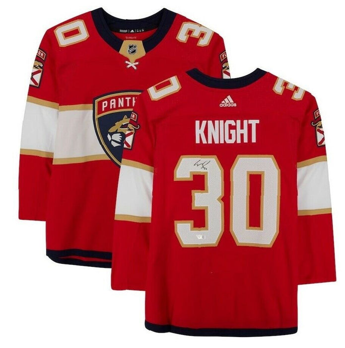 Spencer Knight Florida Panthers Signed Authentic Jersey (FAN COA)