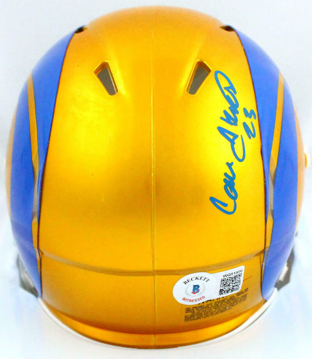 Cam Akers Los Angeles Rams Signed Flash Speed Mini Helmet BAS COA (St. Louis)