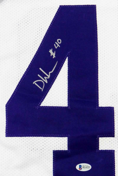 Devin White Autographed White College Style Jersey (BAS COA)