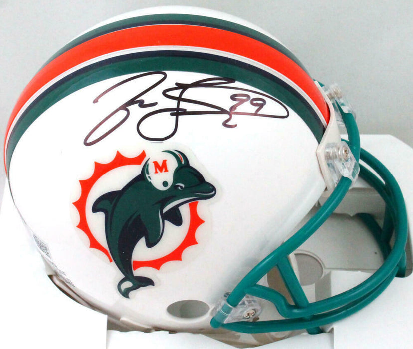 Jason Taylor Miami Dolphins Signed 97-12 Mini Helmet (BAS COA)