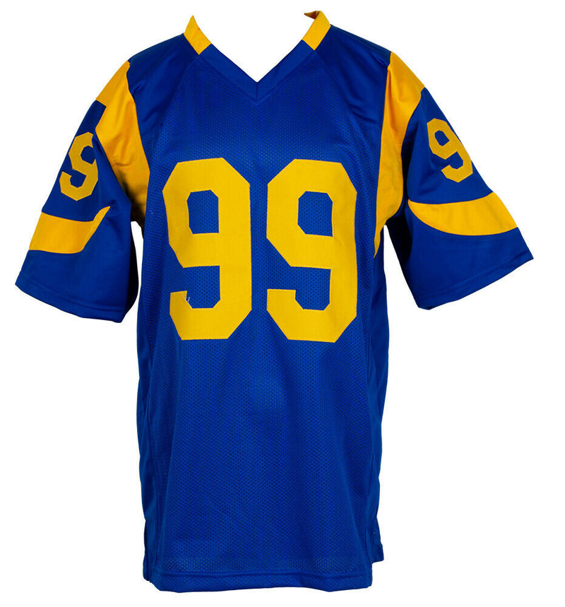 Aaron Donald Los Angeles Rams Signed Custom Blue Pro Style Football Jersey JSA COA (St. Louis), , 