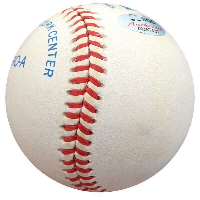 Hank Borowy New York Yankees Signed Yankees AL Baseball with "N.Y. Yankees" F26244 (BAS COA)