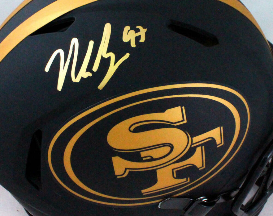 Nick Bosa Signed San Francisco 49ers Speed Full Size Eclipse NFL Helmet