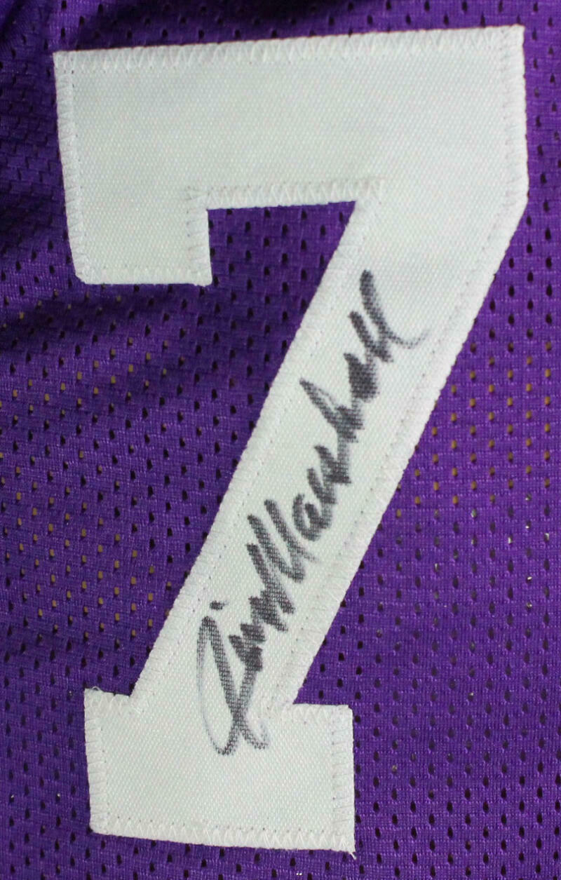 Purple People Eaters Minnesota Vikings Autographed Purple Pro Style Jersey- (BAS COA)