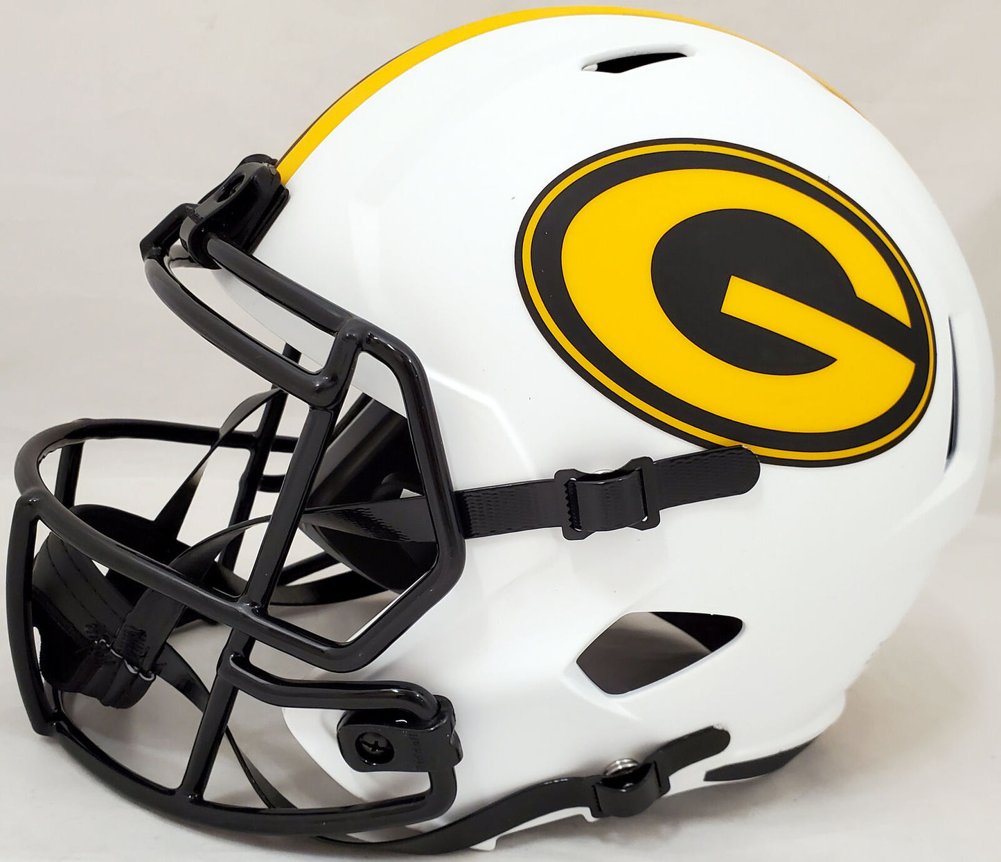 DAVANTE ADAMS GREEN BAY PACKERS AUTOGRAPHED LUNAR ECLIPSE FULL SIZE HELMET QR 193769 (BAS COA)