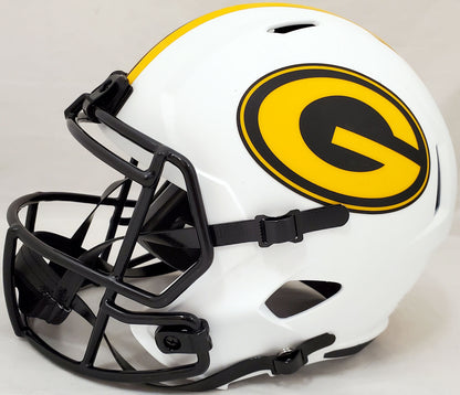 DAVANTE ADAMS GREEN BAY PACKERS AUTOGRAPHED LUNAR ECLIPSE FULL SIZE HELMET QR 193769 (BAS COA)