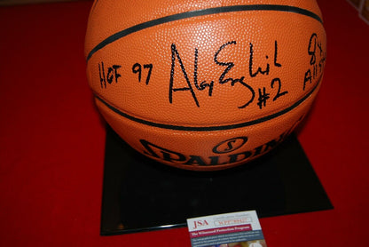 ALEX ENGLISH DENVER NUGGETS signed GAME REPLICA BASKETBALL JSA COA