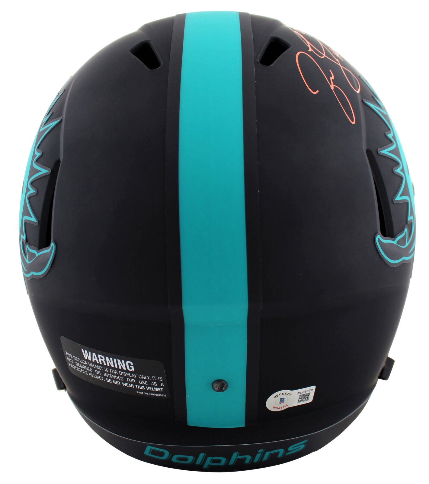 Jason Taylor Miami Dolphins Signed "HOF 17" Eclipse Full Size Speed Rep Helmet (BAS COA)