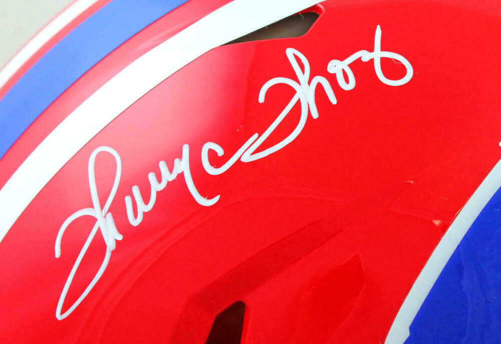 Thurman Thomas Buffalo Bills Signed 87-01 F/S Speed Authentic Helmet (BAS COA)