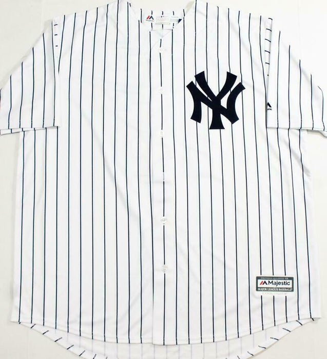 Whitey Ford New York Yankees Signed White P/S Majestic Jersey- (BAS COA)