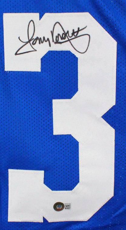 Tony Dorsett Autographed Dallas Cowboys Blue Pro Style STAT Jersey - BAS COA