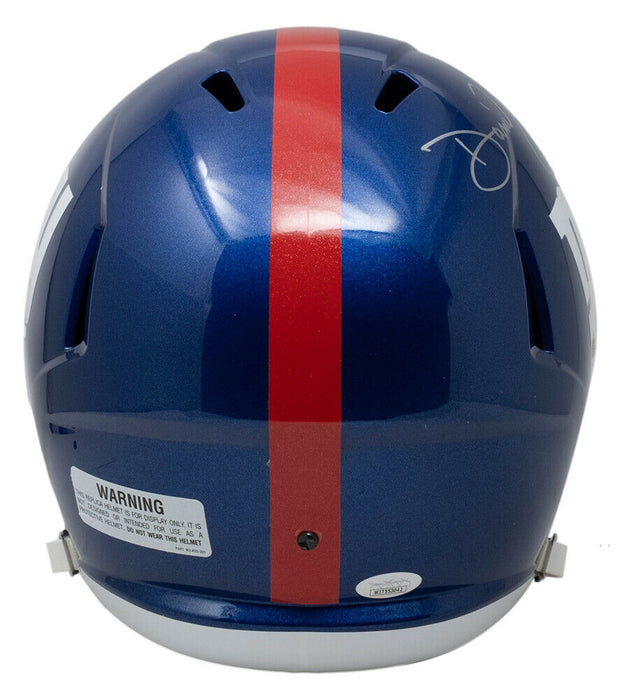Daniel Jones New York Giants Signed New York Giants Full-sized Speed Replica Helmet with Case (JSA COA)