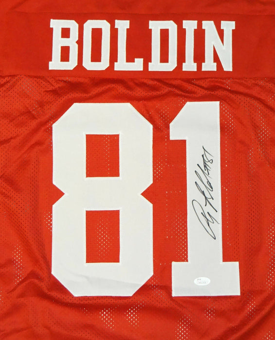 Anquan Boldin San Francisco 49ers Signed Red Pro Style Jersey (JSA COA)
