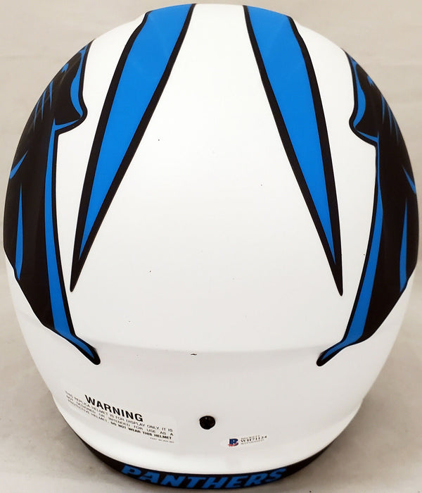 Christian McCaffrey Carolina Panthers Lunar Eclipse Full Size Helmet (BAS COA)